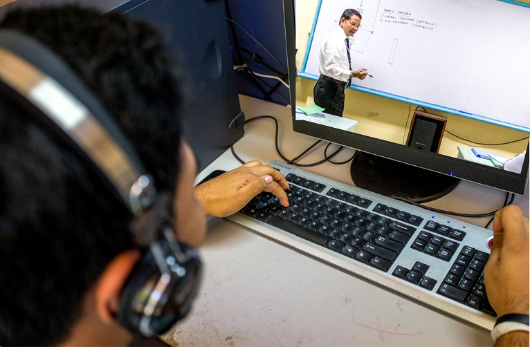 Aspiring pilots attending AAA Academy online info session for flight training programs