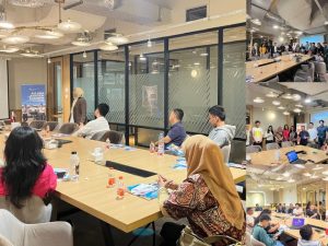 Suasana info session offline All Asia Aviation Academy di Jakarta pada Oktober 2025