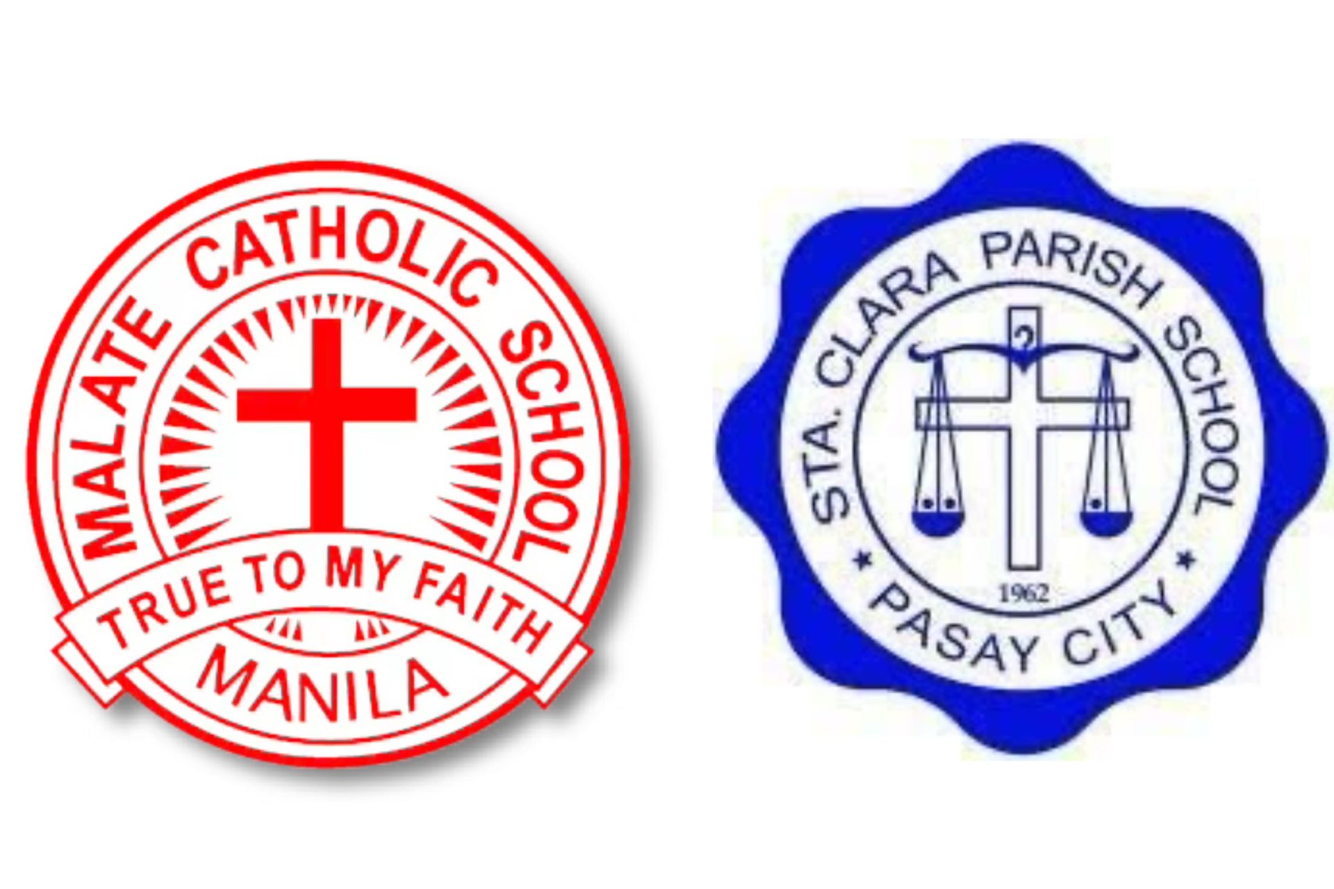 Malate Catholic School (MCS) & Sta. Clara Parish School logo – academic partner of All Asia Aviation Academy