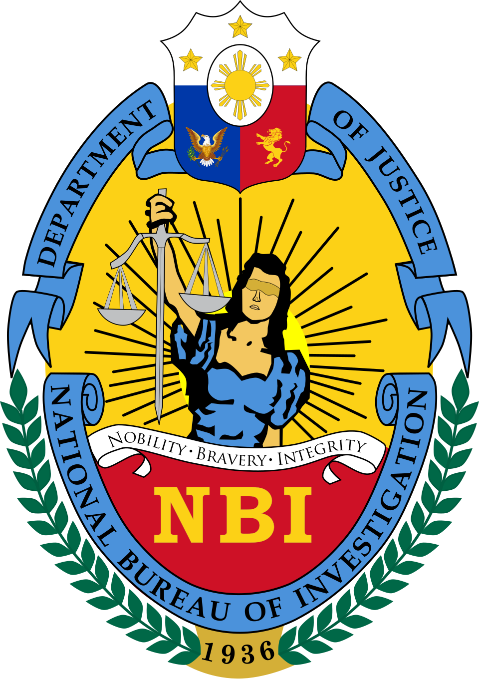 National Bureau of Investigation Philippines logo – mandatory student clearance authority for All Asia Aviation Academy