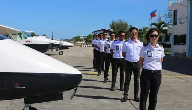 AAA Academy international instructors and staff at Iba Airport in the Philippines