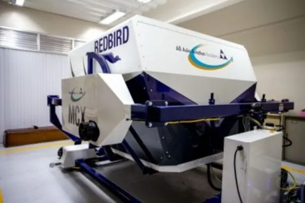 AAA Redbird MCX flight simulator installed at the academy
